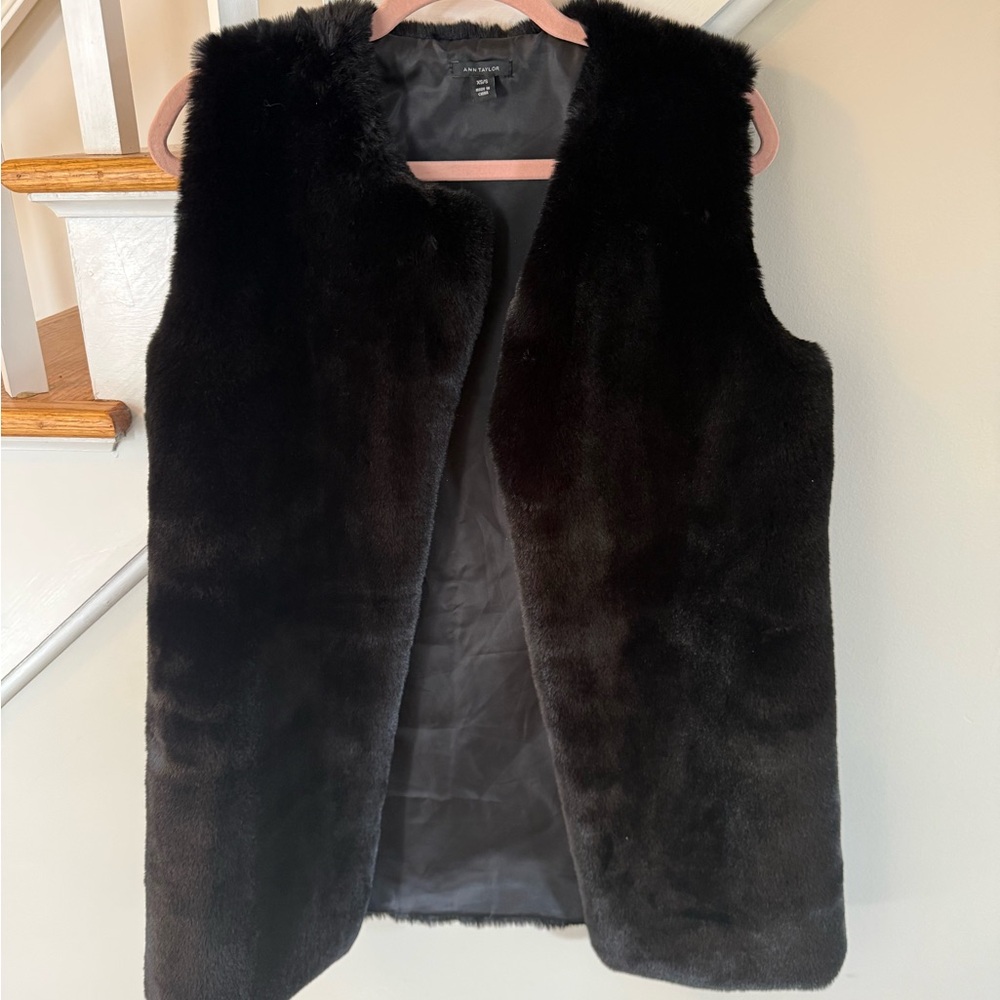 Ann Taylor Elegant Black Vest